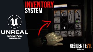 How to Make An Inventory System in Unreal Engine 5  Resident Evil amp Horror Game Mechanic [upl. by Ahsemad]