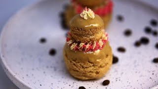 Coffee Religieuses Recipe  Classic French Dessert MawKitchen [upl. by Anirtak]