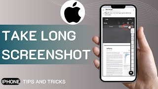 How To Take Long Screenshot In iPhone [upl. by Aronas]