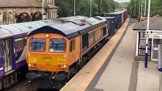 GBRf 66784 At Mexborough STY From Doncaster Iport GBRf To Southampton W Docks GBRf [upl. by Denn]