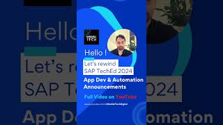SAP TechEd 2024  Rewind  Application Development and Automation SAP BTP [upl. by Stagg753]