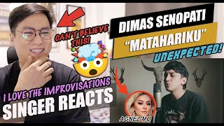 Dimas Senopati  AGNEZ MO  Matahariku Acoustic Cover  SINGER REACTION [upl. by Lemra]