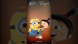 kaatu payale song whatsapp status kaatu payale whatsapp status full screen Minions version [upl. by Anohr]