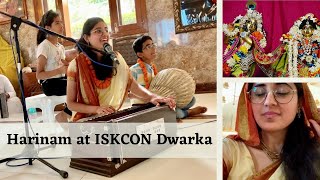 Did Kirtan at ISKCON Dwarka Temple Sri Sri Rukmini Dwarkadheesh [upl. by Isidro]