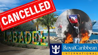 PRISON BREAK Royal Caribbean CANCELS ALL SAILINGS to Labadee [upl. by Singh]