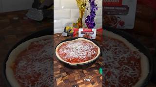 Cajun deep dish pizza for Mardi Gras 🎭 with ZatarainsNewOrleans shorts [upl. by Aivonas]