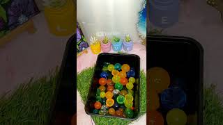 Making Big Orbeeze Ball Water Lamp Light🍡🪔💫 shorts asmulticreativity diy crafts [upl. by Noemys]