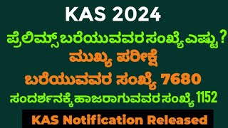 KAS Notification 2024 Karnataka  KAS Syllabus 2024  KAS Syllabus in Kannada  KAS Preparation 2024 [upl. by Elyag]