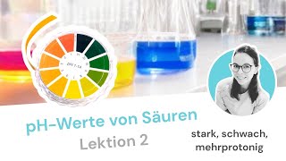 05 pHBerechnungen von starken schwachen und mehrprotonigen Säuren [upl. by Aihsenyt]