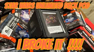 THE BEST MTG COMMANDER DECK BOX The Star Wars Unlimited Deck quotPodquot Review  GameGenic [upl. by Humph]