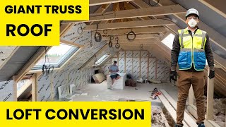 GIANT Truss Roof Loft Conversion Update [upl. by Nived]