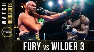 Fury vs Wilder 3 HIGHLIGHTS October 9 2021 [upl. by Dorison282]