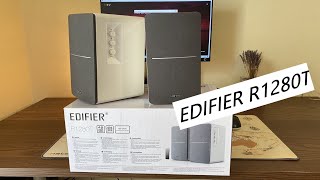 EDIFIER R1280T white speakers 2021 unboxingreview [upl. by Itsrik]