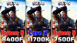 Ryzen 5 8400F vs Core i7 11700K vs Ryzen 5 7500F  PC Gameplay Tested [upl. by Jaal]