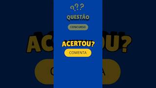 Direito Constitucional CNU questões OAB concurso shorts [upl. by Eyllek]