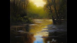 Painting lesson for Beginners landscapes in oil tonalism and realism  Narrated lesson [upl. by Baum966]