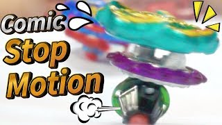 Beyblade burst Comic Stop Motion edtion  B135 GT Bushin Asura [upl. by Allianora791]