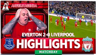 LIVERPOOL FAN REACTS TO EVERTON 20 LIVERPOOL HIGHLIGHTS [upl. by Ahen]