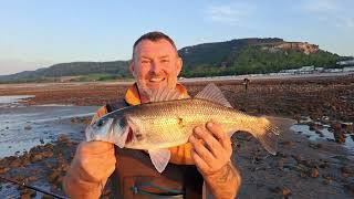 Bass fishing Colwyn Bay with gamekeeper John and Thats a bite Mike uk sea fishing [upl. by Angelle910]