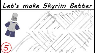 Building on Skyrim 5 Armour Clothes Smithing Perks and Weapons [upl. by Akirret]