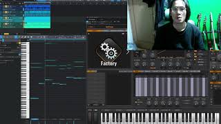 Celemony Melodyne 5を使って ギターで弾いたリフをmidi化してシンセを鳴らす作曲アイデア [upl. by Amelus]