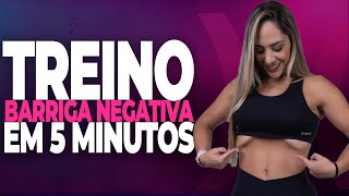 TREINO SIMPLES RÁPIDO e EFICIENTE para PERDER BARRIGA com apenas 5 MINUTOS POR DIA [upl. by Yramesor531]