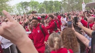 NC State fans send team off to Final Four [upl. by Ecreip162]