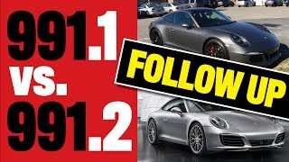 Porsche 9911 GTS vs 9912 S Follow Up Video [upl. by Laenej]