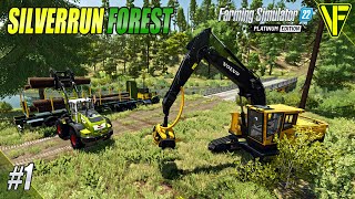 Setting Up In A NEW Place  Silverrun Forest  Farming Simulator 22 [upl. by Neenad]