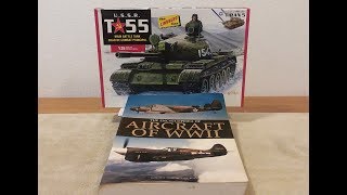 Lindberg 135 USSR T55 Main Battle Tank Plastic Model Kit Review [upl. by Stegman]