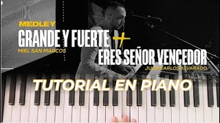 Grande y Fuerte  Eres Señor Vencedor MEDLEY  Jafet Galdamez  Tutoriales Leslie [upl. by Eiliak636]