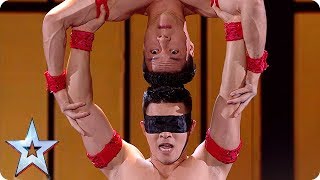 You will not BELIEVE your eyes as the Giang Brothers take to the stage  SemiFinals  BGT 2018 [upl. by Nauqahs]