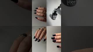 Black nails🖤 nailart nails nailinspo naildesign рекомендации [upl. by Eonak]