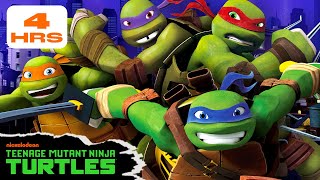 4 Hour MARATHON of Ninja Turtles BEST Battles from Seasons 1 2 amp 3  Teenage Mutant Ninja Turtles [upl. by Blakelee]