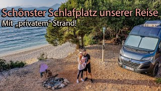 Unser schönster Stellplatz und Heimreise mit der Fähre von Patras nach Ancona  Vanlife Greichenland [upl. by Brandise]