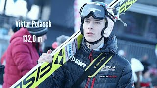 Viktor Polasek 1320 m 19012019 Konkurs drużynowy Zakopane 2019 [upl. by Rainger]