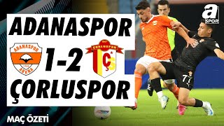 Adanaspor 12 Çorluspor 1947 MAÇ ÖZETİ  Ziraat Türkiye Kupası 3 Tur Maçı [upl. by Laitselec]