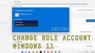 How to Change Administrator Account on Windows 11 [upl. by Annahsed]