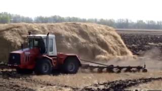 Kirovets 744 plowing  Трактор К744Р Кировец пахота [upl. by Lupien]