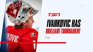 Button on Ivankovics goaltending He was brilliant throughout the tournament [upl. by Netram]