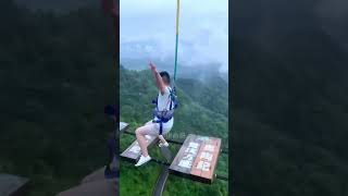 Bungee Jumping With Rope In Beautiful PlaceAsmr Bungee Jumping shorts [upl. by Nerral430]