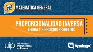 Proporcionalidad Inversa  Teoría y Ejercicios Resueltos [upl. by Naji]