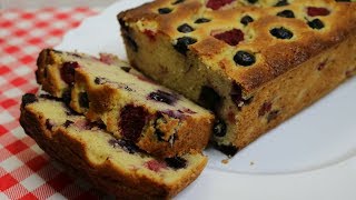 Lemon Berry Buttermilk Loaf Cake Recipe  Noreens Kitchen [upl. by Desdamonna870]