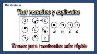 🧠 Test psicotecnico razonamiento abstracto con respuestas  con 20 ejercicios explicados [upl. by Ahsiliw43]