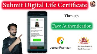 Submit Digital Life Certificate Through Jeevan Pramaan Face Authentication app  Latest Process [upl. by Durwood]