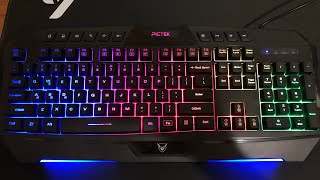 UNBOXING  Pictek Gaming Keyboard and Mouse Combo [upl. by Aknayirp290]