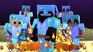 Minecraft End Fight with God Powers [upl. by Lymann64]