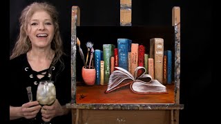 Learn How to Paint quotPAINTERS LIBRARYquot with Acrylic  Paint and Sip at Home  Step by Step Tutorial [upl. by Emmie]