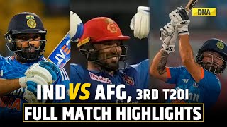 IND vs AFG 3rd T20I Highlights Rohit Bishnoi Helps India Beat Afghanistan In Second Super Over [upl. by Novej]