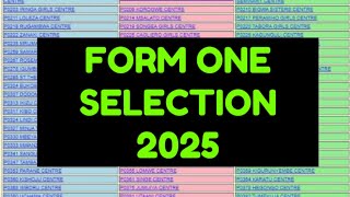 Jinsi ya Kuangalia Selection za Kidato cha Kwanza 2025 • Form one Selection 2025 [upl. by Etselec162]